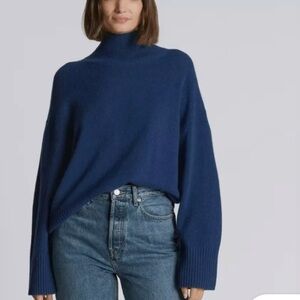 🆕 EVERLANE The Cashmere Oversized Turtleneck mock neck sweater M